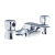 Verona Utility Bath Filler Tap Deck Mounted Chrome