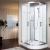 Vidalux Pure E Offset Quadrant Shower Cabin 1200mm LH with Standard Electric Shower 9.5 KW - White