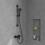 Villeroy & Boch Architectura Square Bar Shower Valve - Matt Black | Thumbnail Image