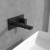 Villeroy & Boch Architectura Wall Mounted Basin Mixer Tap with Back Plate and Slotted Waste - Matt Black