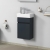 Villeroy & Boch Arto Wall Hung 1-Door Vanity Unit with Basin LH 360mm Wide - Satin Grey | Thumbnail Image