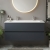 Villeroy & Boch Arto Wall Hung 2-Drawer Vanity Unit with Basin 1200mm Wide - Satin Grey | Thumbnail Image