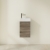 Villeroy & Boch Avento Wall Hung Vanity Unit LH with Basin 360mm Wide - Stone Oak with Chrome Handle | Thumbnail Image