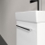 Villeroy & Boch Avento Wall Hung Vanity Unit LH with Basin 360mm Wide - Brilliant White with Chrome Handle