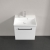 Villeroy & Boch Avento Wall Hung Vanity Unit LH with Basin 550mm Wide - Brilliant White with Black Handle | Thumbnail Image