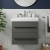 Villeroy & Boch Avento 2-Drawer Vanity Unit with Basin 600mm Wide - Graphite with Black Handles | Thumbnail Image