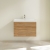 Villeroy & Boch Avento 2-Drawer Vanity Unit with Basin 800mm Wide - Oak Kansas with Chrome Handles | Thumbnail Image