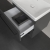 Villeroy & Boch Avento 2-Drawer Vanity Unit with Basin 600mm Wide - Graphite with Black Handles | Thumbnail Image