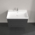 Villeroy & Boch Avento 2-Drawer Vanity Unit with Basin 800mm Wide - Graphite with Chrome Handles | Thumbnail Image