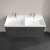 Villeroy & Boch Avento 4-Drawer Double Vanity Unit with Basin 1200mm Wide - Graphite with Chrome Handles | Thumbnail Image