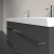 Villeroy & Boch Avento 4-Drawer Double Vanity Unit with Basin 1200mm Wide - Graphite with Chrome Handles | Thumbnail Image