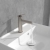 Villeroy & Boch Loop & Friends Basin Mixer Tap with Pop-Up Waste - Brushed Nickel Matt