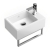 Villeroy & Boch Memento Wall Hung Basin with Towel Rail 400mm Wide - 1 Tap Hole