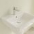 Villeroy & Boch O.novo Basin and Semi Pedestal 550mm Wide - 1 Tap Hole