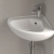 Villeroy & Boch O.novo Compact Corner Wall Hung Basin 415mm x 415mm - 1 Tap Hole