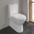 Villeroy & Boch O.novo Flush-to-Wall Close Coupled Pan with Push Button Cistern White Alpin - Excluding Seat