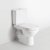 Villeroy & Boch O.novo Open Back Close Coupled Toilet with Push Button Cistern - Soft Close Seat