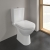 Villeroy & Boch O.novo Rimless Close Coupled Toilet with Push Button Cistern - Soft Close Seat