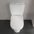 Villeroy & Boch O.novo Rimless Open Back Close Coupled Toilet with Push Button Cistern - Soft Close Seat