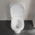 Villeroy & Boch O.novo Rimless Open Back Close Coupled Toilet with Push Button Cistern - Soft Close Seat