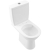 Villeroy & Boch O.novo Rimless Open Back Close Coupled Toilet with Push Button Cistern - Soft Close Seat