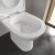 Villeroy & Boch O.novo Rimless Open Back Close Coupled Toilet with Push Button Cistern - Soft Close Seat