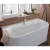 Villeroy & Boch Oberon 2.0 Double Ended Back to Wall Bath with Panel 1800mm x 800mm - White Alpin