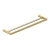 RAK Petit Square Double Towel Bar 620mm Wide - Brush Gold