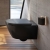 Villeroy & Boch Subway 2.0 Rimless Wall Hung Toilet with Soft Close Seat - Matt Black