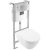 Villeroy & Boch Subway 2.0 Rimless Wall Hung Toilet with Vipro Frame + Flush Plate - Soft Close Seat