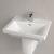 Villeroy & Boch Subway 3.0 Basin and Semi Pedestal 550mm Wide 1 Tap Hole - White Alpin | Thumbnail Image