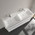 Villeroy & Boch Subway 3.0 Double Basin and Semi Pedestal 1300mm Wide 2 Tap Hole - White Alpin | Thumbnail Image