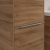 Villeroy & Boch Subway 3.0 Left Handed Wall Hung 2-Door Tall Unit 400mm Wide - Oak Kansas with Glossy Aluminium Handle