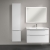 Villeroy & Boch Subway 3.0 Left Handed Wall Hung 2-Door Tall Unit 400mm Wide - Brilliant White with Glossy Aluminium Handle