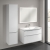 Villeroy & Boch Subway 3.0 Left Handed Wall Hung 2-Door Tall Unit 400mm Wide - Brilliant White with Glossy Aluminium Handle
