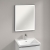 Villeroy & Boch Subway 3.0 LED Bathroom Mirror 750mm H x 600mm W - Black Matt/White Matt | Thumbnail Image