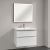 Villeroy & Boch Subway 3.0 LED Bathroom Mirror 750mm H x 800mm W - Black Matt/White Matt | Thumbnail Image