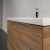 Villeroy & Boch Subway 3.0 Wall Hung 2-Drawer Vanity Unit with Basin 1000mm Wide - Oak Kansas with Glossy Aluminium Handle
