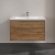 Villeroy & Boch Subway 3.0 Wall Hung 2-Drawer Vanity Unit with Basin 1000mm Wide - Oak Kansas with Glossy Aluminium Handle