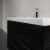 Villeroy & Boch Subway 3.0 Wall Hung 2-Drawer Vanity Unit with Basin 1000mm Wide - Black Oak with Volcano Black Handle | Thumbnail Image