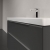 Villeroy & Boch Subway 3.0 Wall Hung 2-Drawer Vanity Unit with Basin 1000mm Wide - Graphite with Monochrome Handle