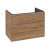Villeroy & Boch Subway 3.0 Wall Hung 2-Drawer Vanity Unit with Basin 800mm Wide - Oak Kansas with Glossy Aluminium Handle | Thumbnail Image