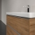 Villeroy & Boch Subway 3.0 Wall Hung 2-Drawer Vanity Unit with Basin 800mm Wide - Oak Kansas with Glossy Aluminium Handle | Thumbnail Image