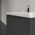 Villeroy & Boch Subway 3.0 Wall Hung 2-Drawer Vanity Unit with Basin 800mm Wide - Graphite with Monochrome Handle