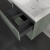 Villeroy & Boch Subway 3.0 Wall Hung 2-Drawer Vanity Unit with Basin 600mm Wide - Soft Green with Monochrome Handle
