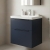 Villeroy & Boch Subway 3.0 Wall Hung 2-Drawer Vanity Unit with Basin 600mm Wide - Marine Blue with Monochrome Handle | Thumbnail Image