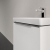 Villeroy & Boch Subway 3.0 Wall Hung 1-Drawer Vanity Unit with Basin 500mm Wide - Brilliant White with Glossy Aluminium Handle