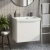 Villeroy & Boch Subway 3.0 Wall Hung 1-Drawer Vanity Unit with Basin 500mm Wide - Brilliant White with Glossy Aluminium Handle | Thumbnail Image