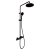 Villeroy & Boch Universal Thermostatic Round Bar Mixer Shower with Shower Kit and Fixed Head - Matt Black | Thumbnail Image