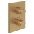 Villeroy & Boch Universal Thermostatic Concealed Shower Valve Dual Outlet - Brushed Gold